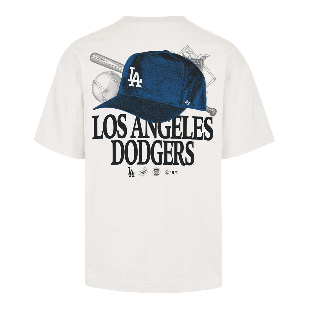 MLB Los Angeles Dodgers '47 In The Paper Foundation T-Shirt - Sand