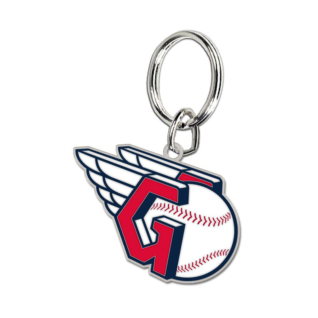 MLB Cleveland Guardians WinCraft Cloisonne Logo Keychain - Red