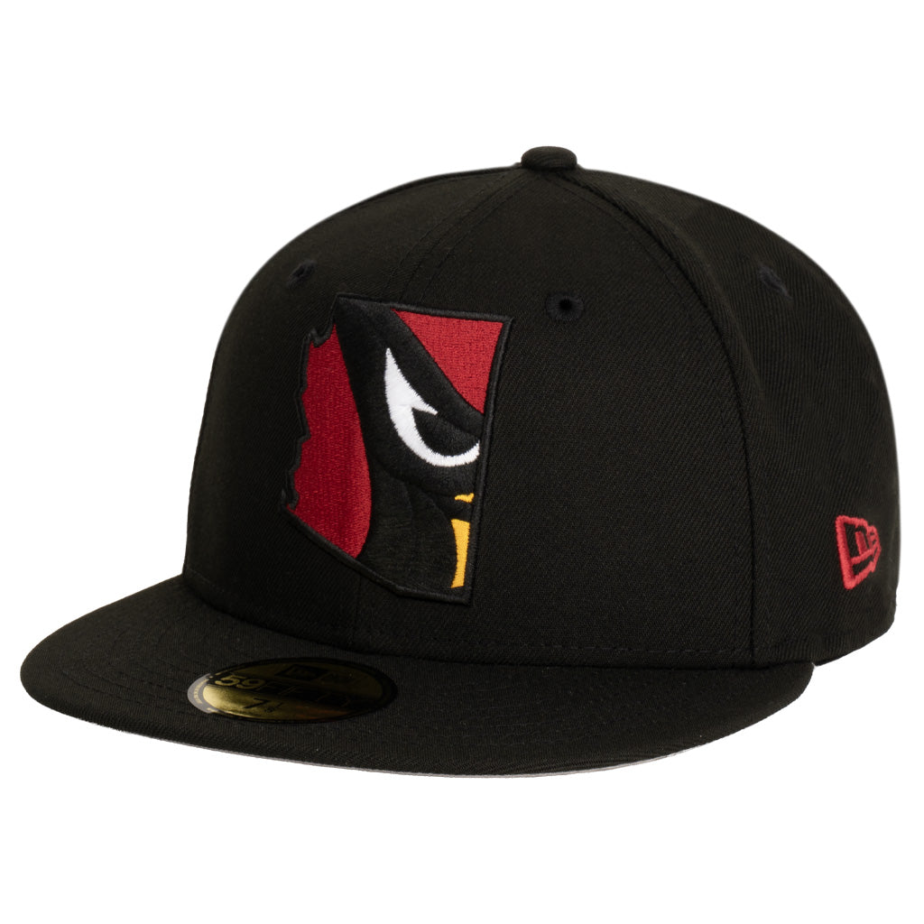 NFL Arizona Cardinals New Era State Logo Fill 59FIFTY Hat - Black