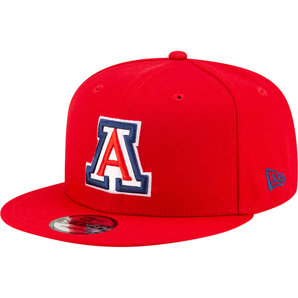 NCAA Arizona Wildcats New Era Primary Logo 9FIFTY Snapback Hat - Red