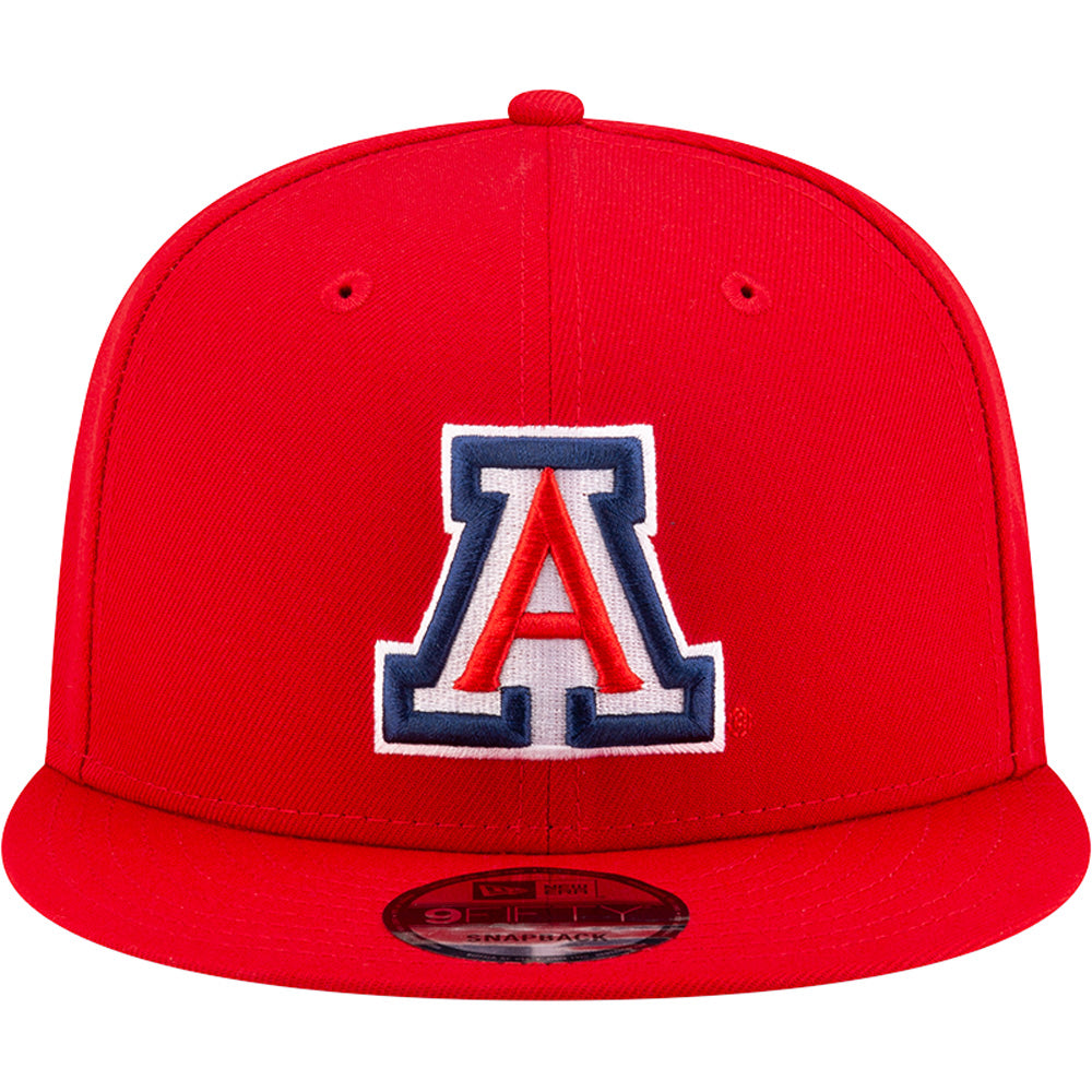 NCAA Arizona Wildcats New Era Primary Logo 9FIFTY Snapback Hat - Red