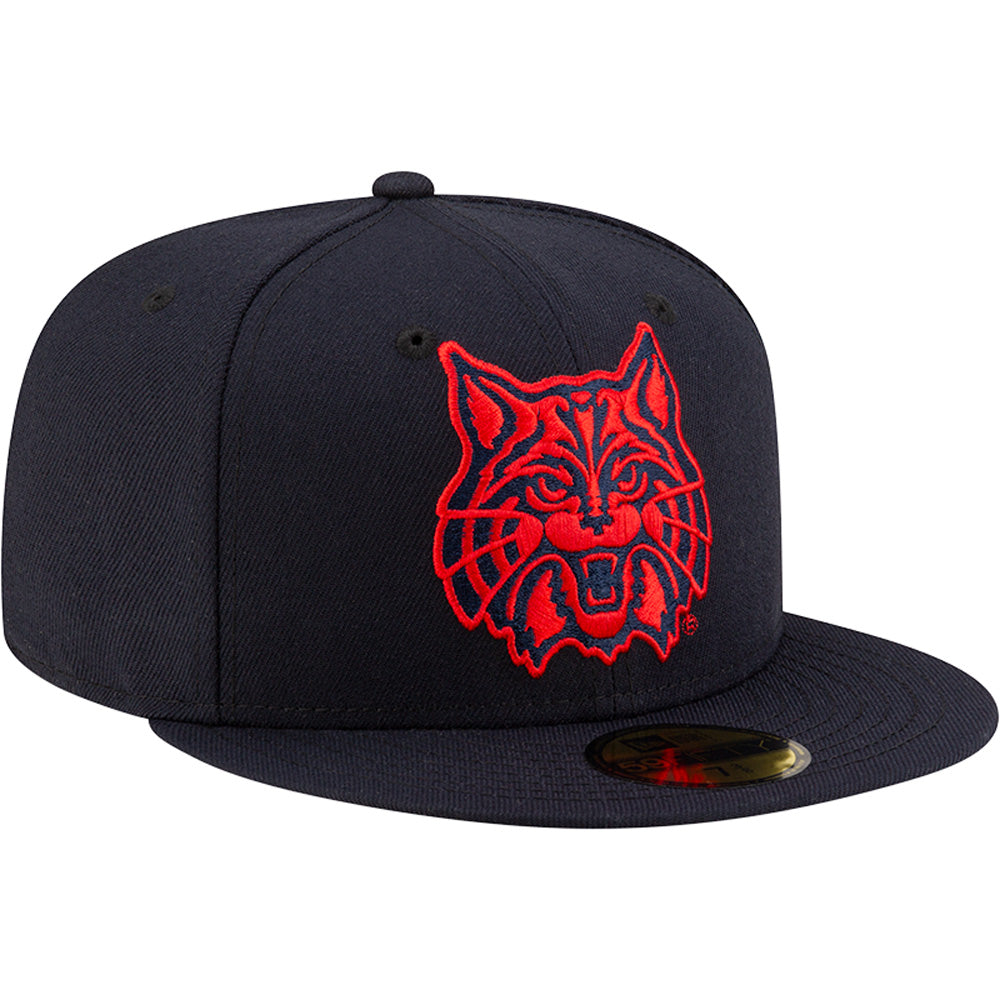 NCAA Arizona Wildcats New Era Red Out Mascot 59FIFTY Fitted Hat - Navy