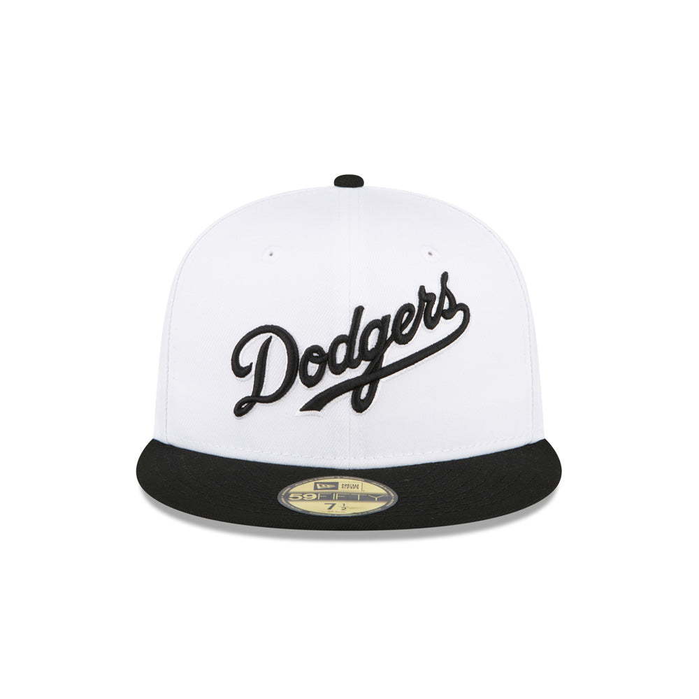 MLB Los Angeles Dodgers New Era White Board 59FIFTY Fitted