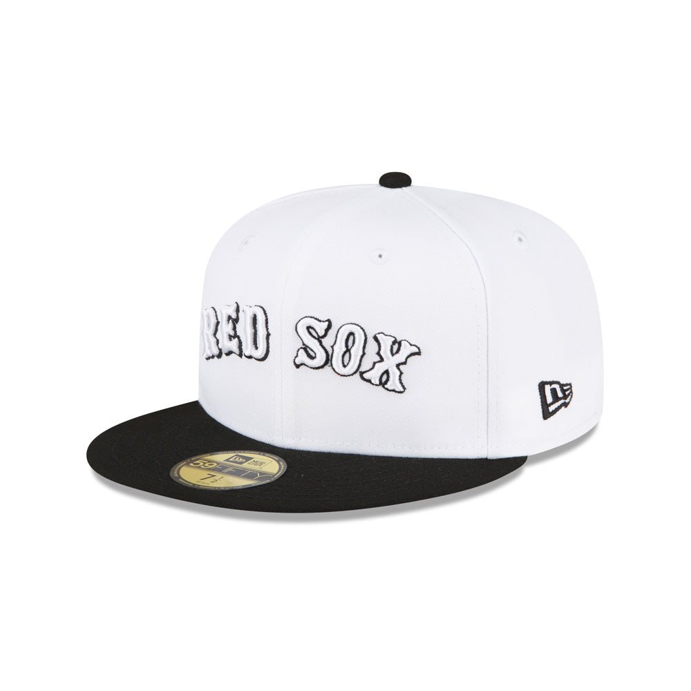 MLB Boston Red Sox New Era White Board 59FIFTY Fitted