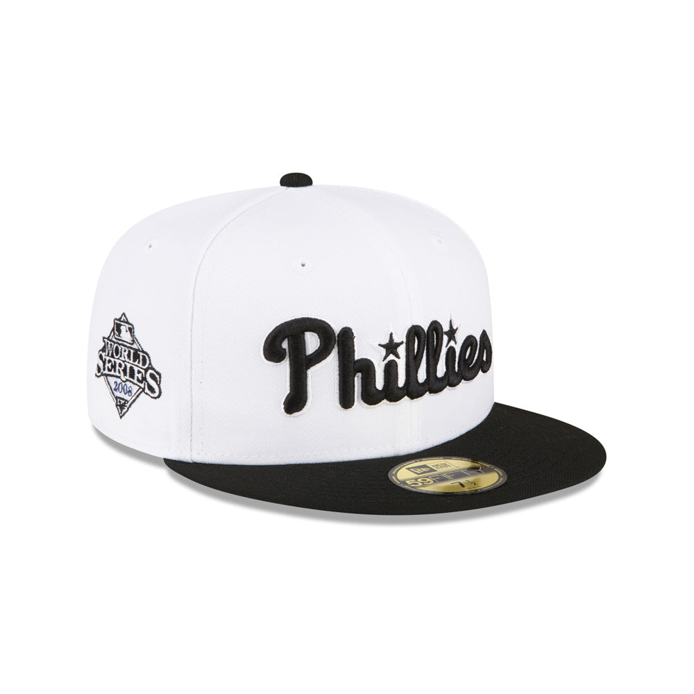 MLB Philadelphia Phillies New Era White Board 59FIFTY Fitted