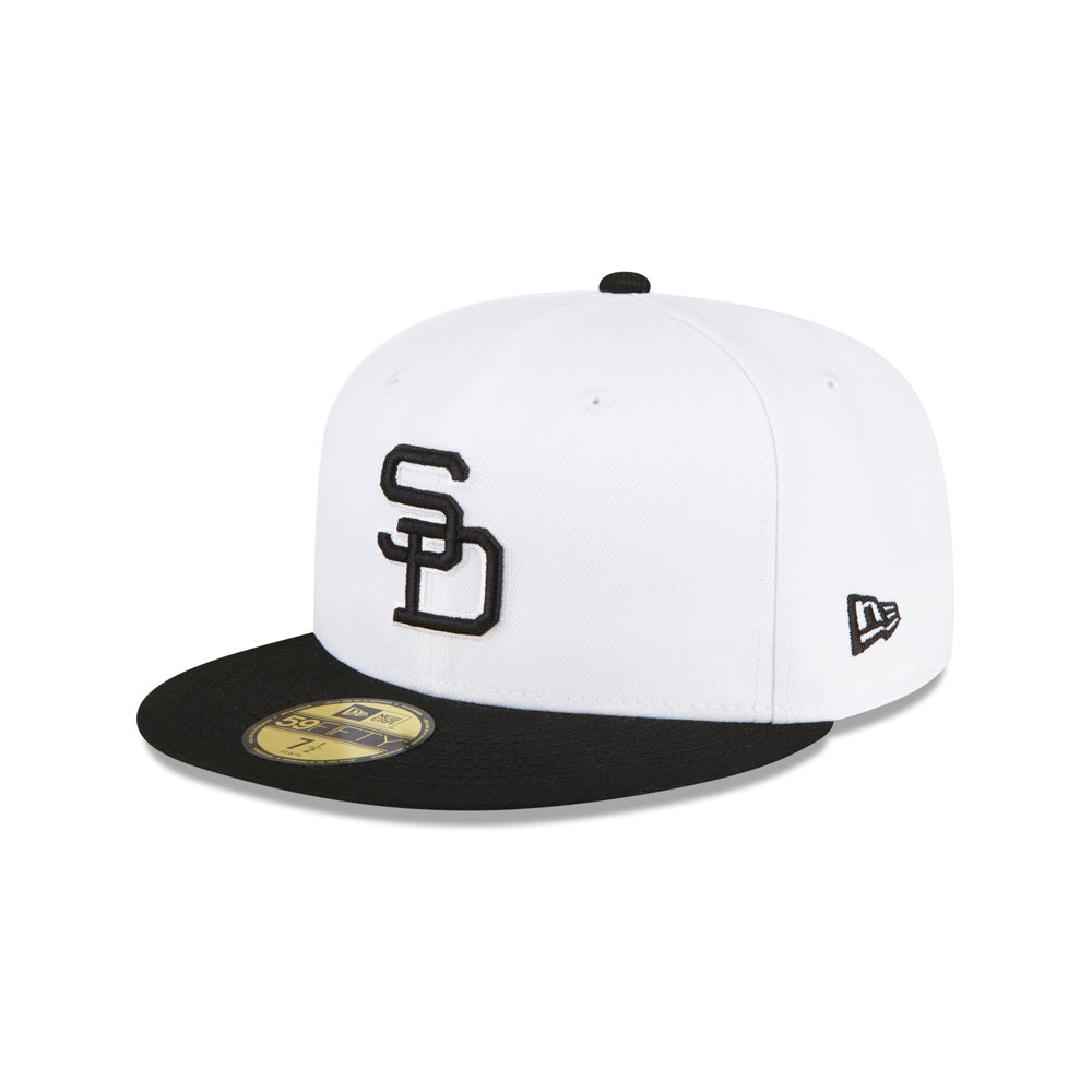 MLB San Diego Padres New Era White Board 59FIFTY Fitted