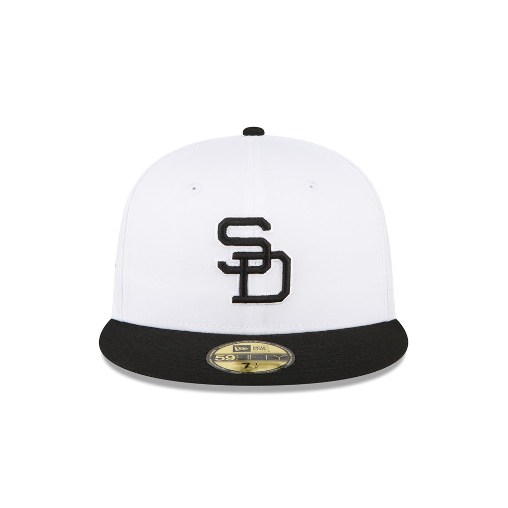 MLB San Diego Padres New Era White Board 59FIFTY Fitted