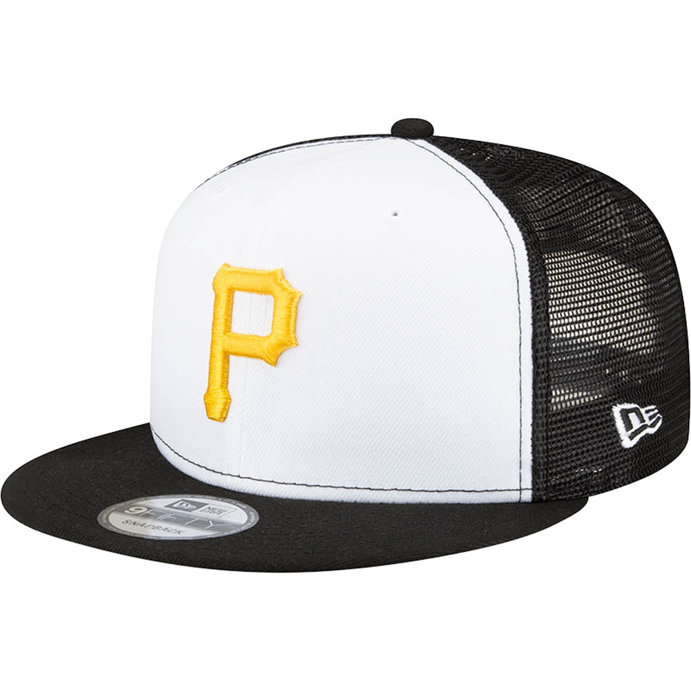 MLB Pittsburgh Pirates New Era White Front 9FIFTY Trucker Snapback