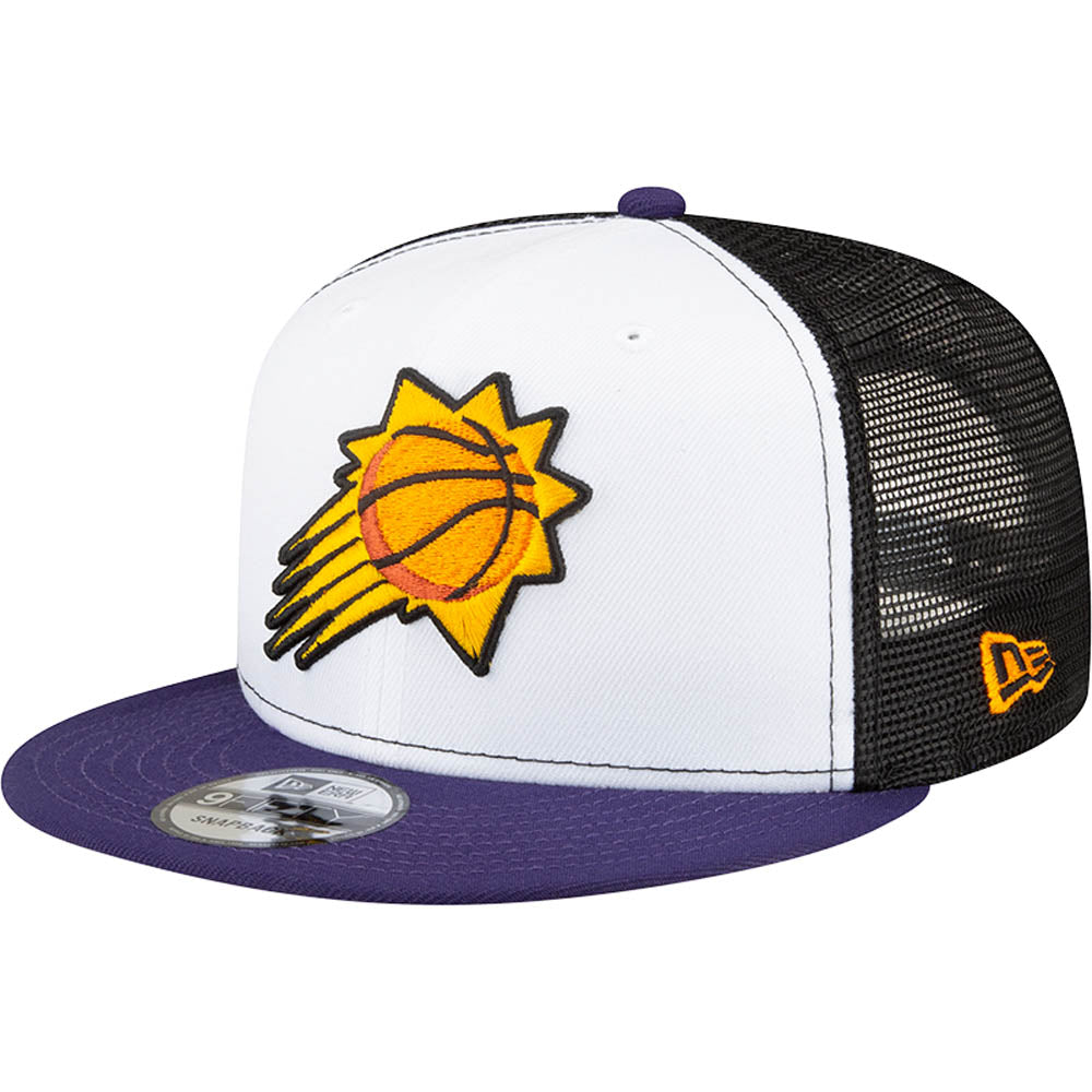 NBA Phoenix Suns New Era White Front 9FIFTY Trucker Snapback