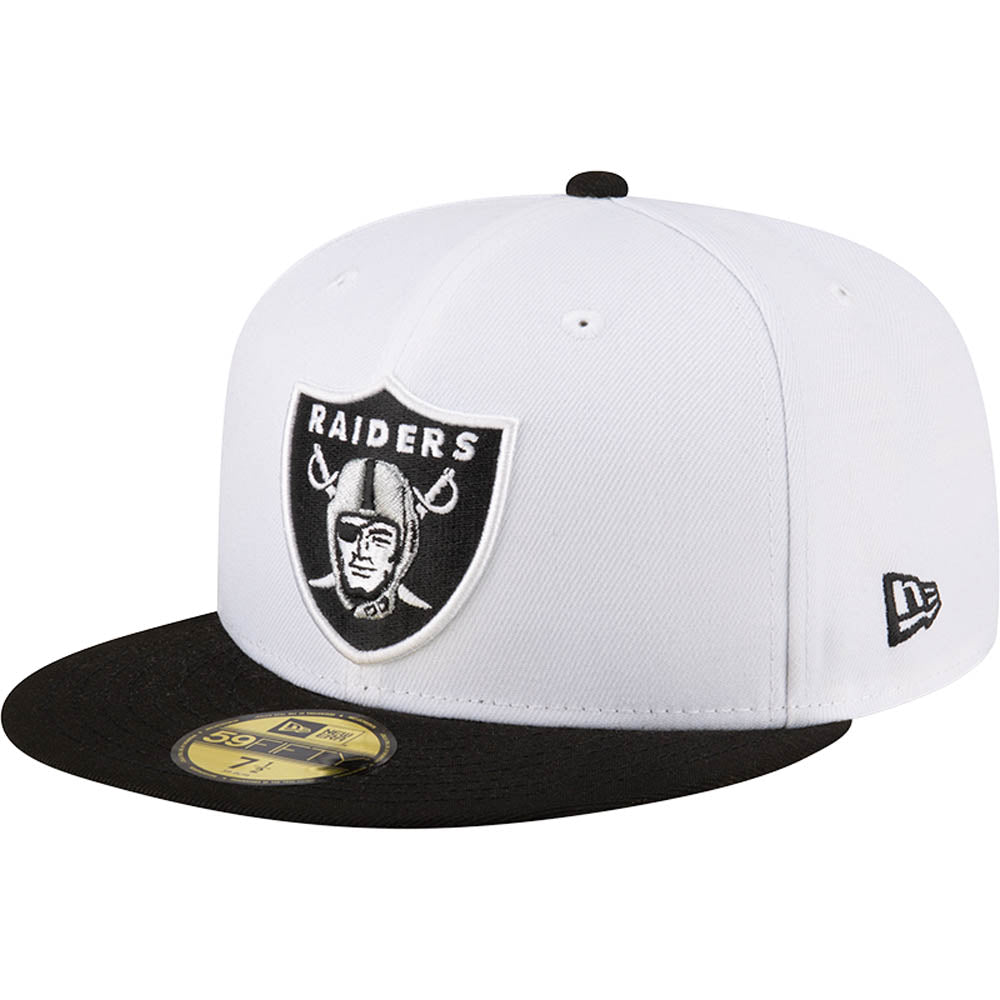 NFL Las Vegas Raiders New Era Two-Tone Snow 59FIFTY Fitted