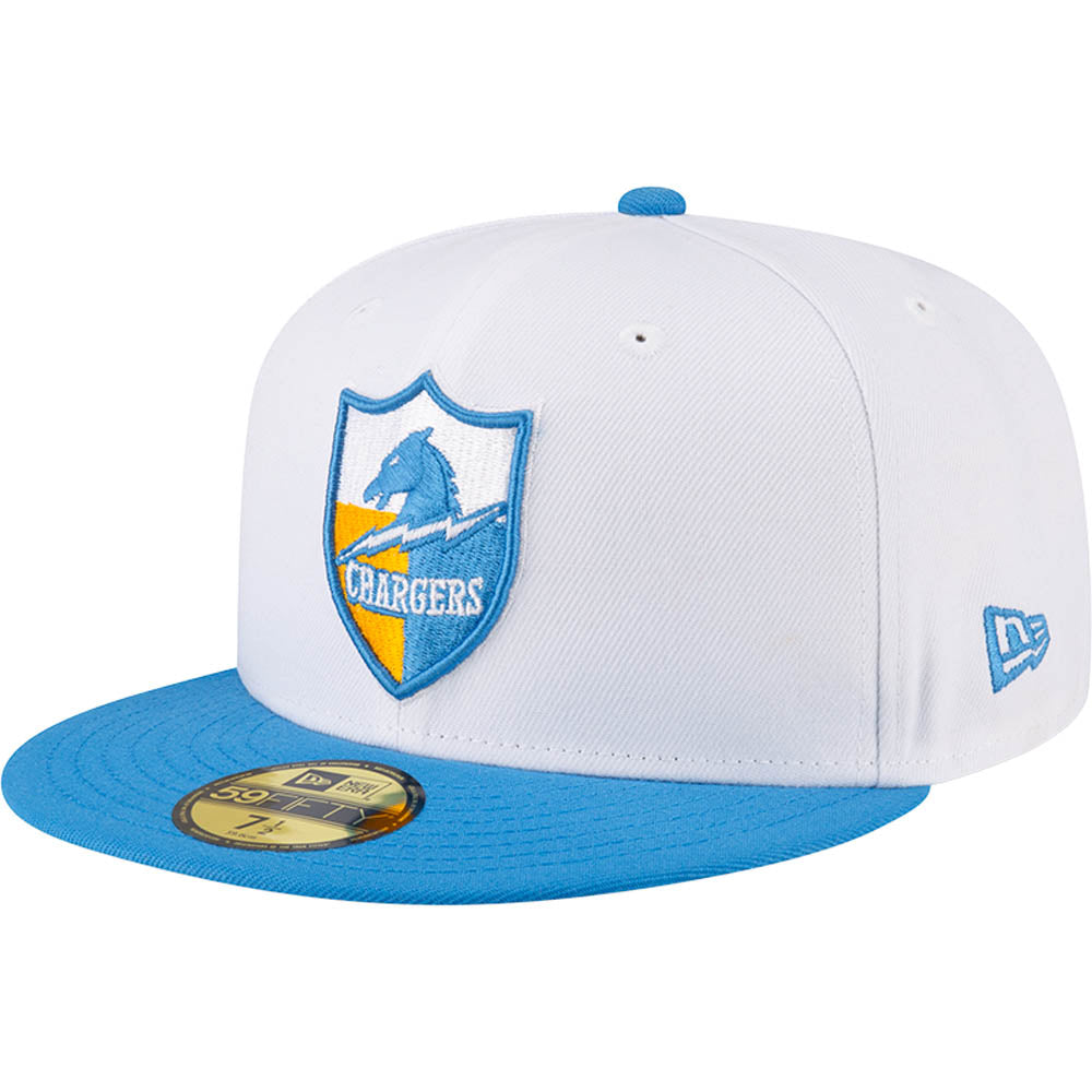 NFL Los Angeles Chargers New Era Two-Tone Snow 59FIFTY Fitted