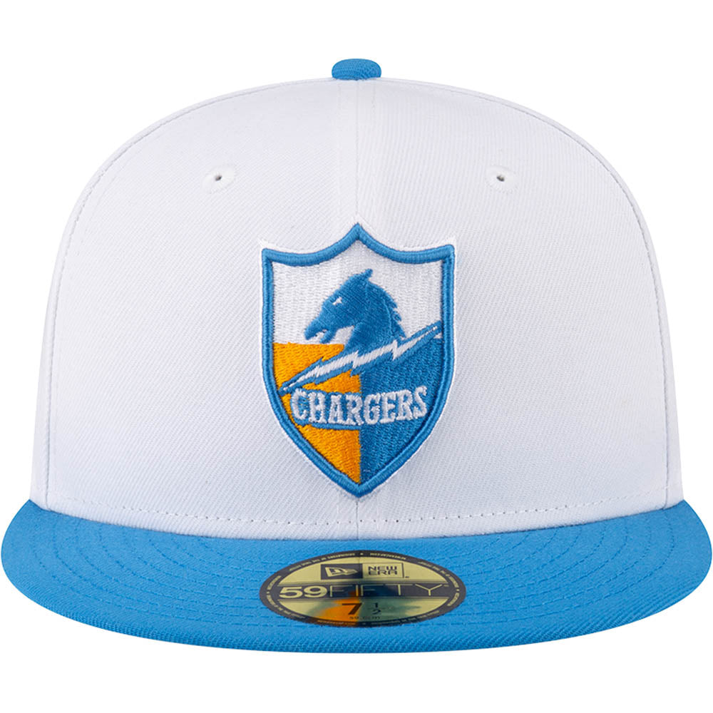NFL Los Angeles Chargers New Era Two-Tone Snow 59FIFTY Fitted