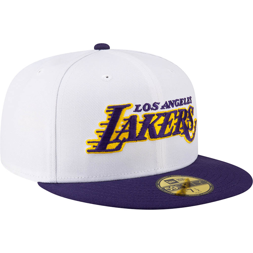 NBA Los Angeles Lakers New Era Two-Tone Snow 59FIFTY Fitted