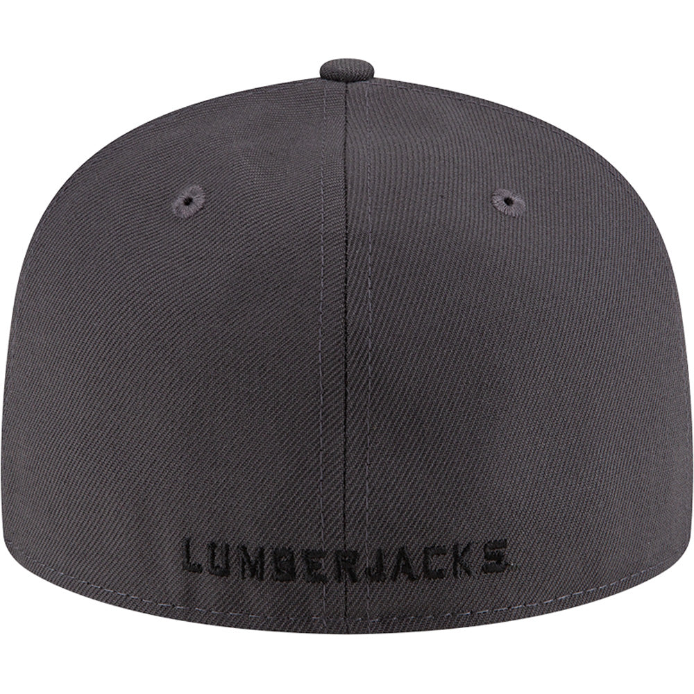 NCAA Northern Arizona Lumberjacks New Era Graphite Black 59FIFTY Fitted Hat