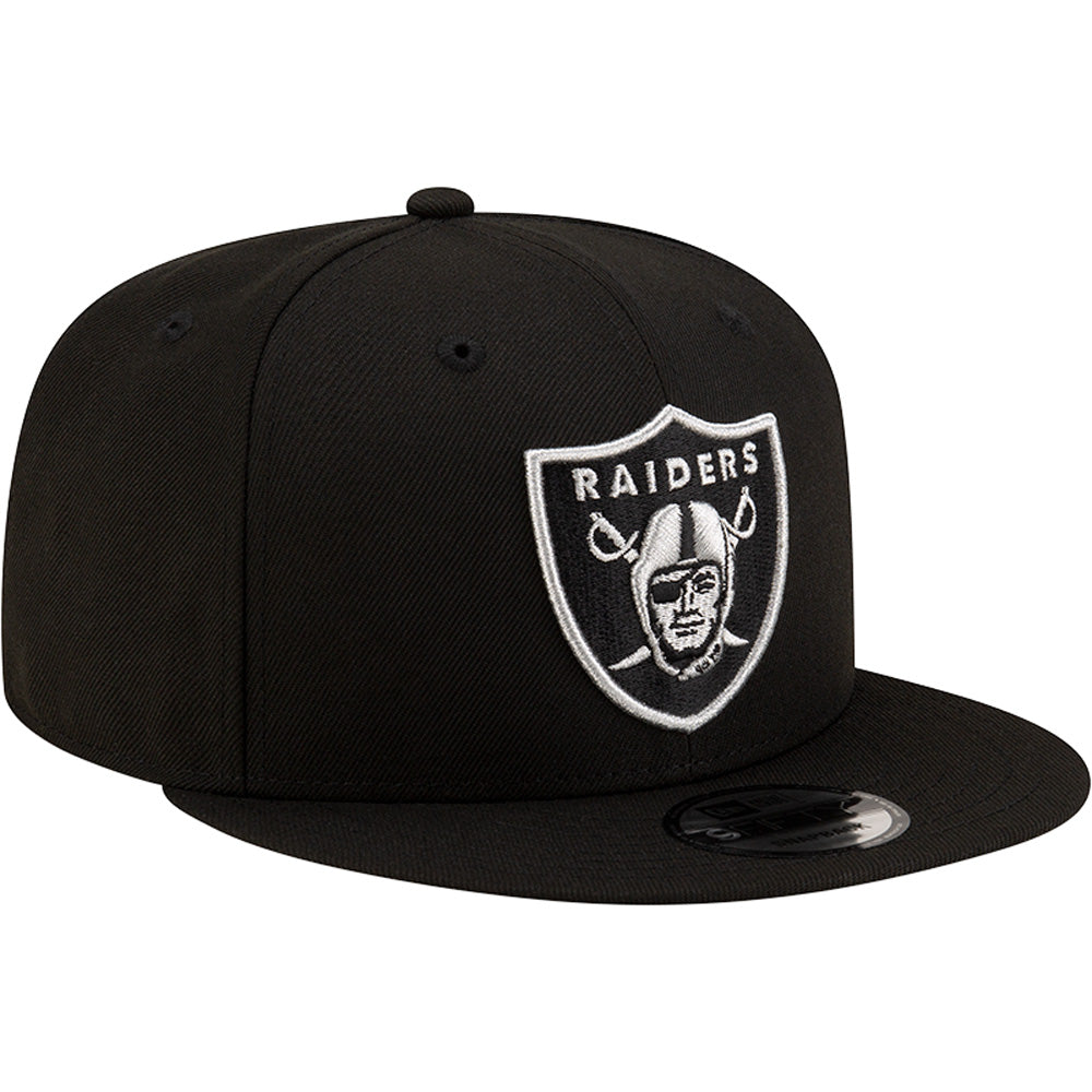 NFL Las Vegas Raiders New Era Silver Logo 9FIFTY Snapback Hat