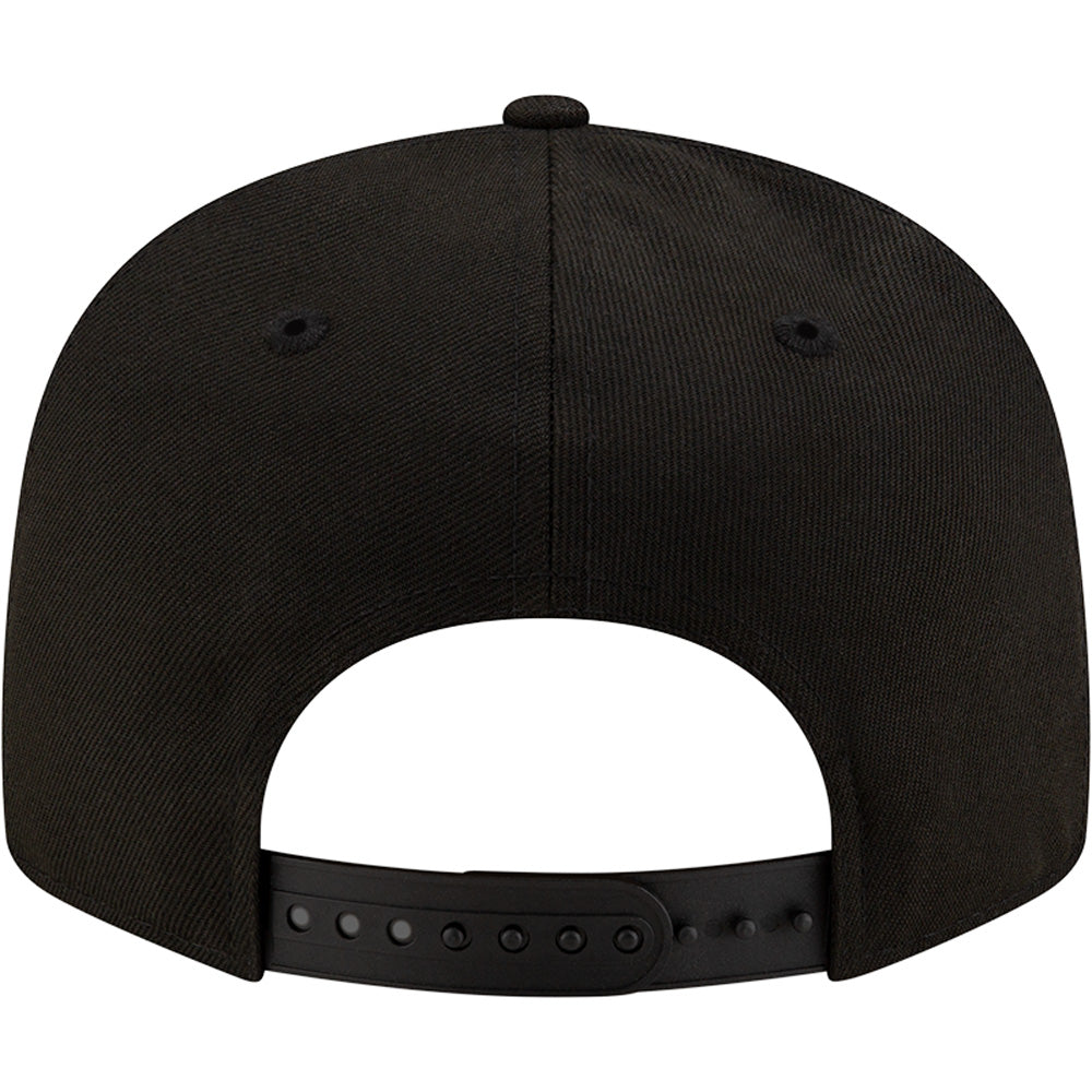 MLB San Diego Padres New Era Silver Logo 9FIFTY Snapback Hat - Black