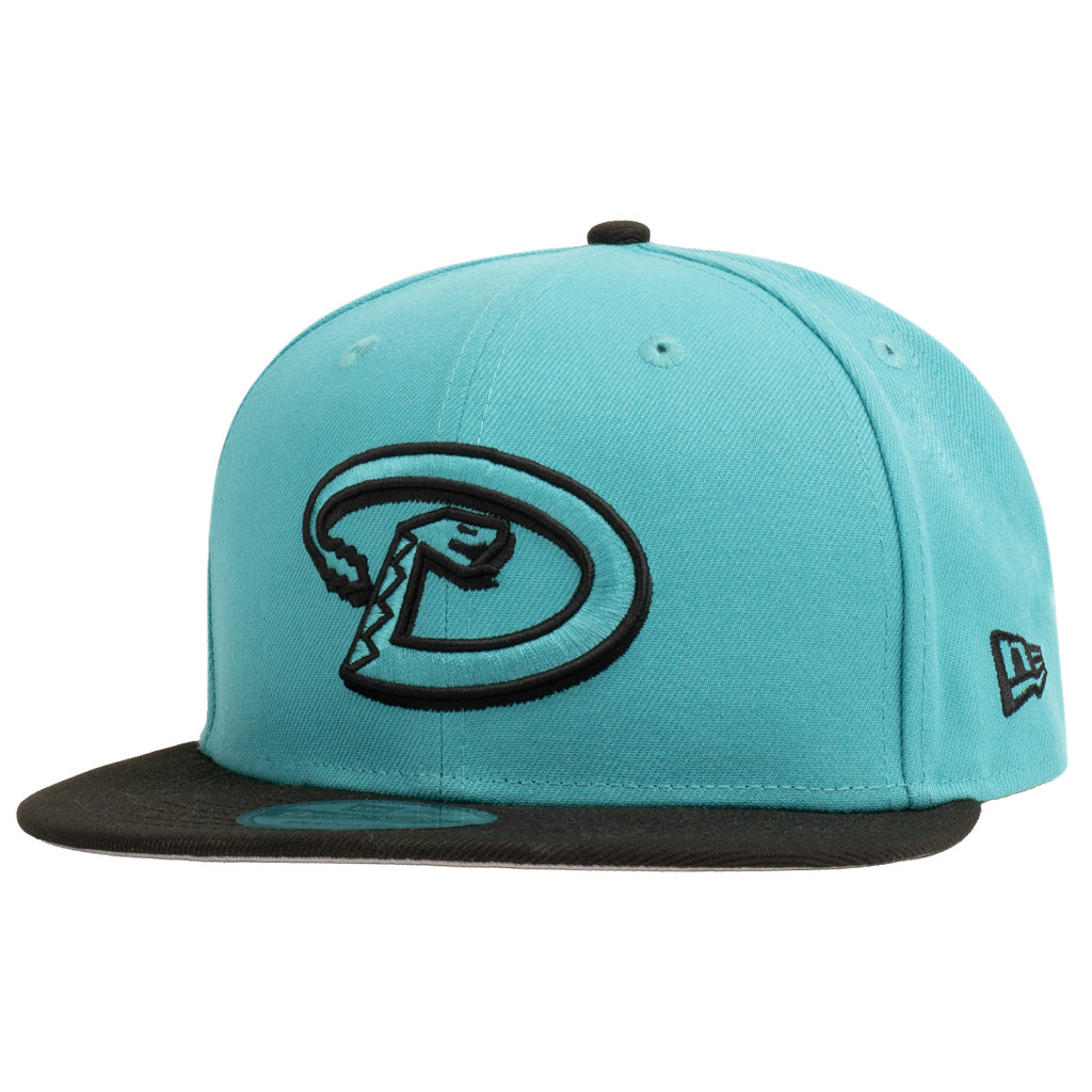 MLB Arizona Diamondbacks New Era Two-Tone Black Outline 9FIFTY Snapback Hat - Teal