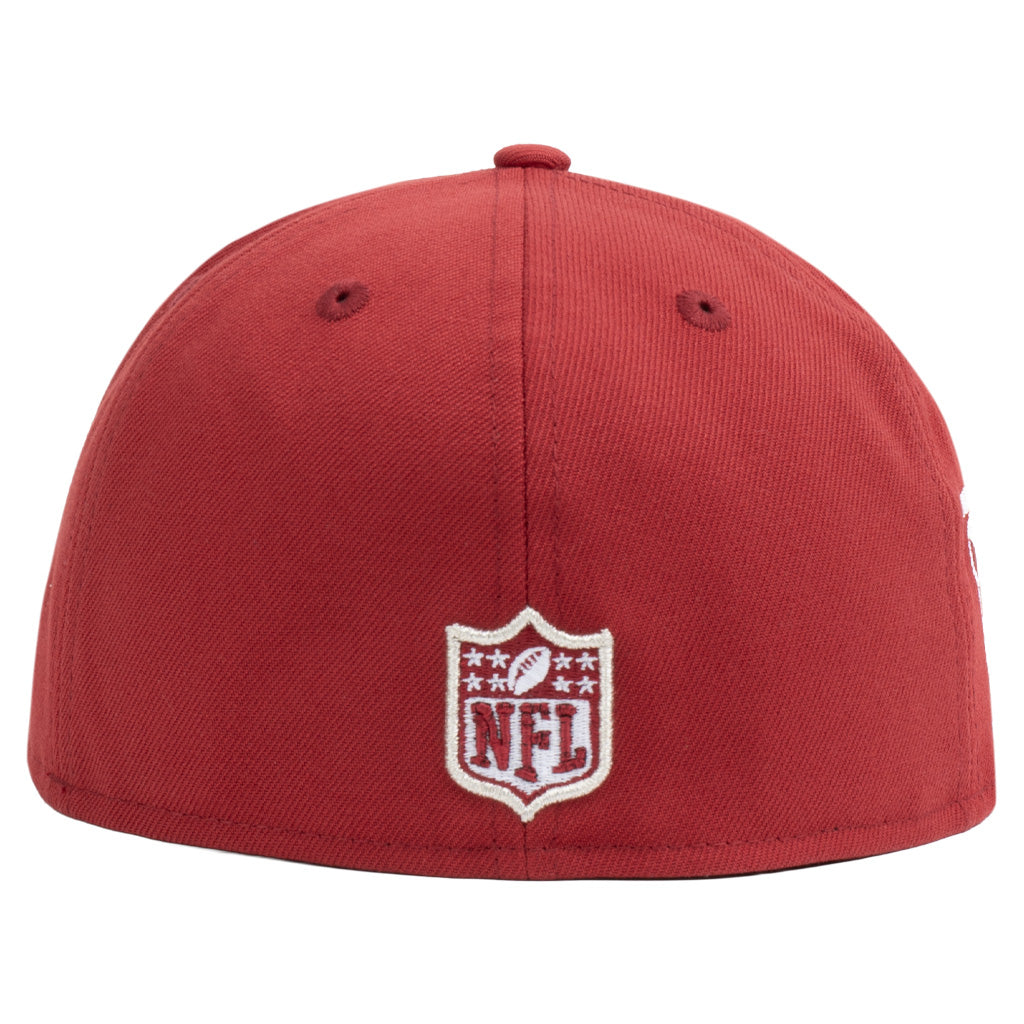 NFL Arizona Cardinals New Era Silver Outline 59FIFTY Fitted Hat - Red