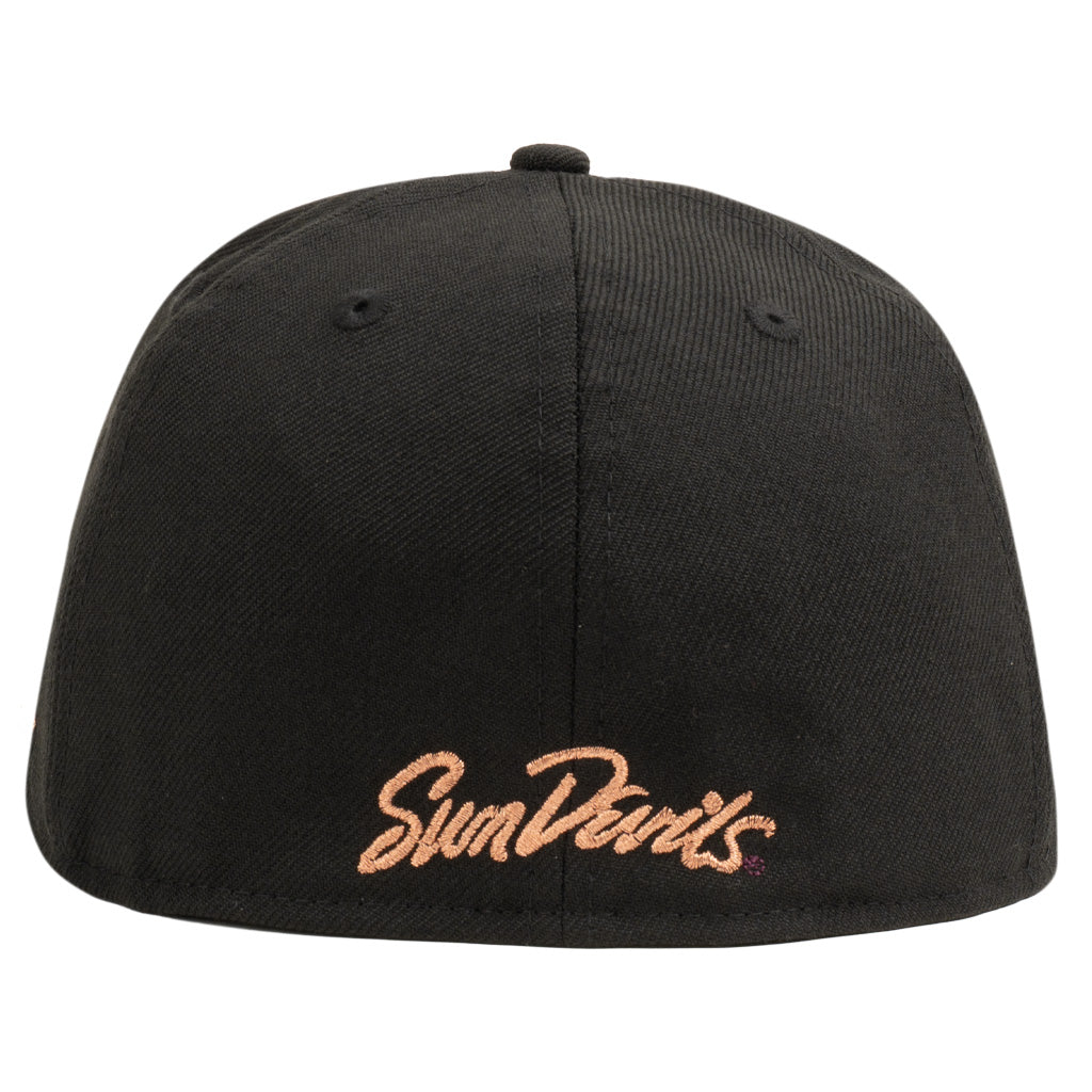 NCAA Arizona State Sun Devils New Era Copper STATE 59FIFTY Fitted Hat - Black