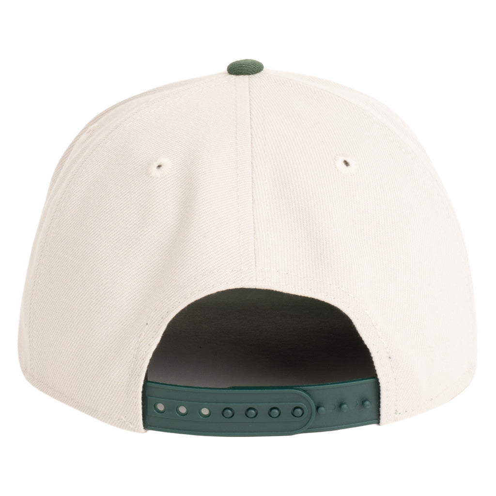 NFL Green Bay Packers New Era Two-Tone Primary Team Color Stone 9FIFTY A-Frame Snapback Hat - Stone