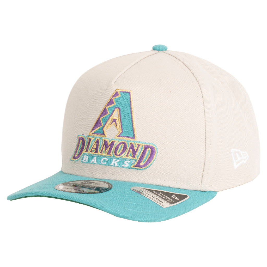 MLB Arizona Diamondbacks New Era Two-Tone Primary Team Color Stone 9FIFTY A-Frame Snapback Hat - Stone