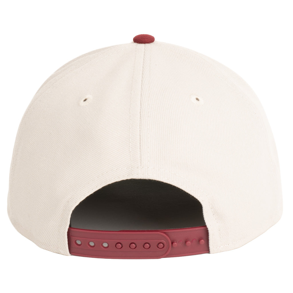 MLB Philadelphia Phillies New Era Two-Tone Primary Team Color Stone 9FIFTY A-Frame Snapback Hat - Stone