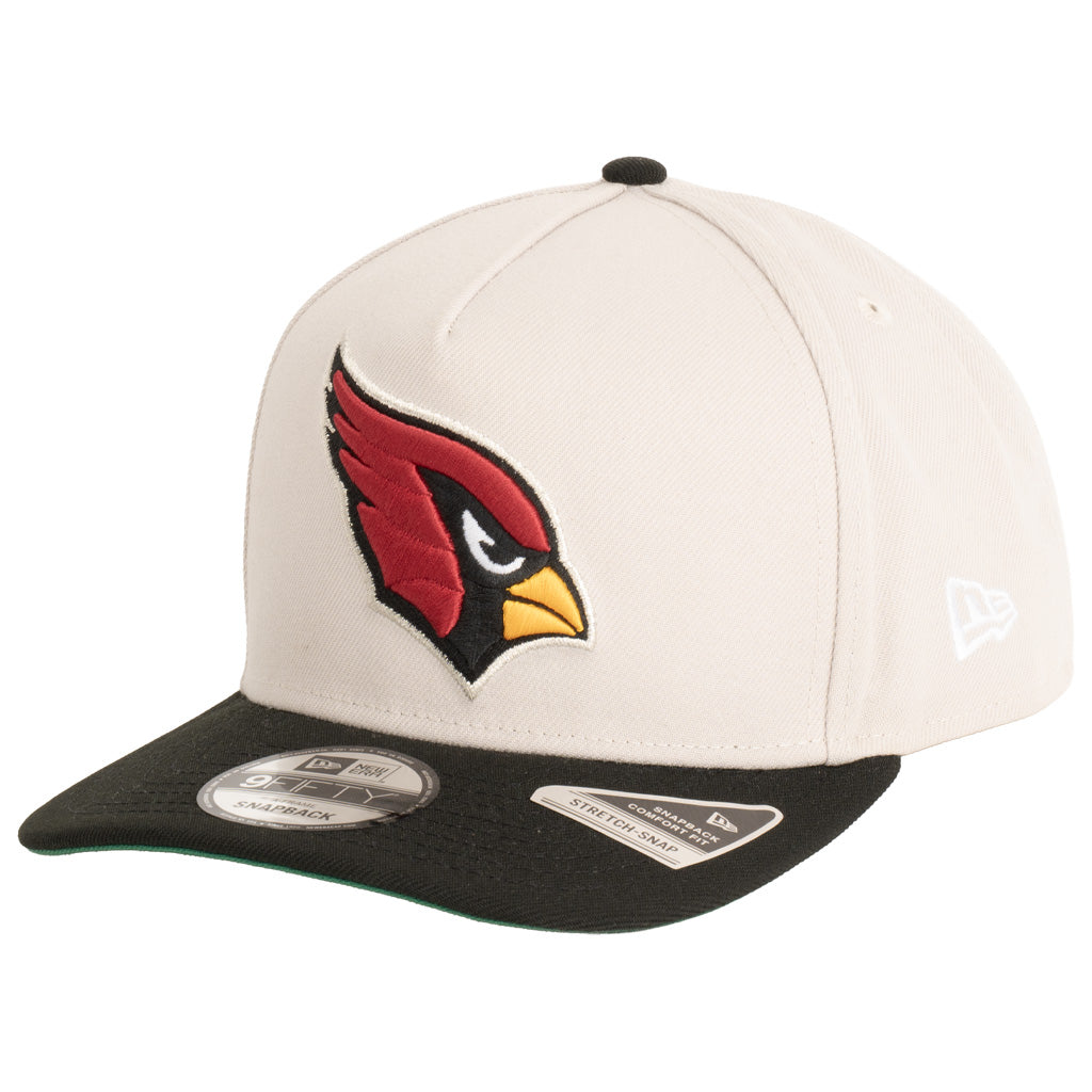 NFL Arizona Cardinals New Era Stone & Black 9FIFTY A-Frame Snapback Hat - Stone