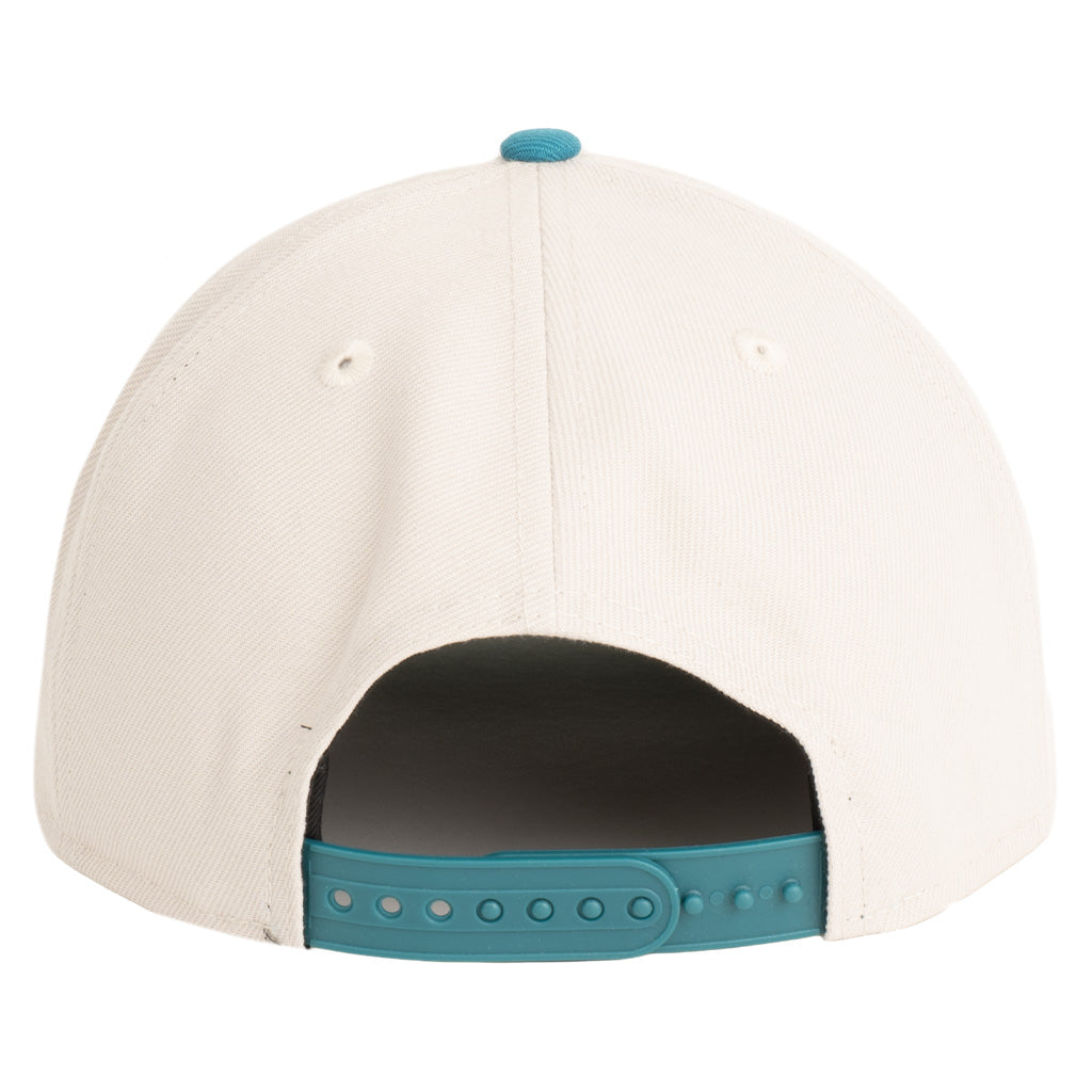NFL Miami Dolphins New Era Two-Tone Primary Team Color Stone 9FIFTY A-Frame Snapback Hat - Stone