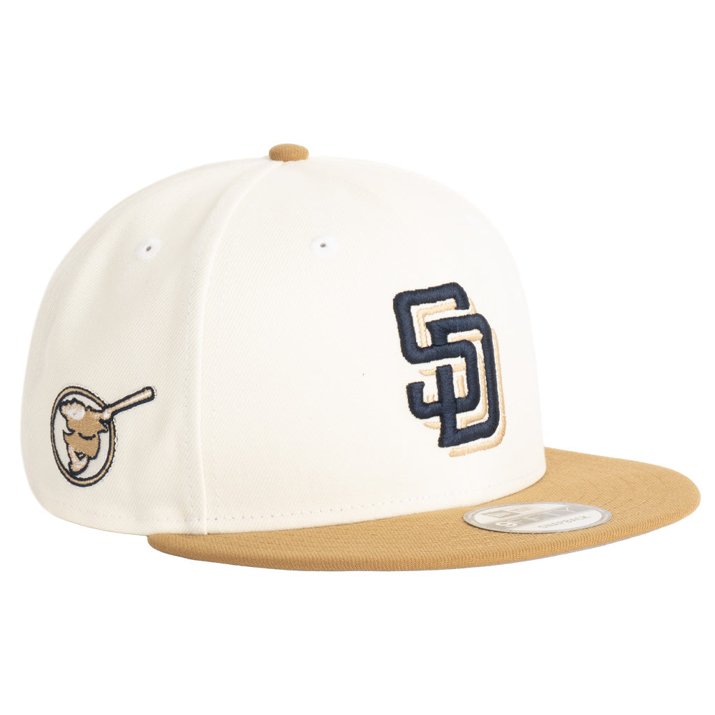 MLB San Diego Padres New Era Harvester 9FIFTY Snapback Hat - Wheat