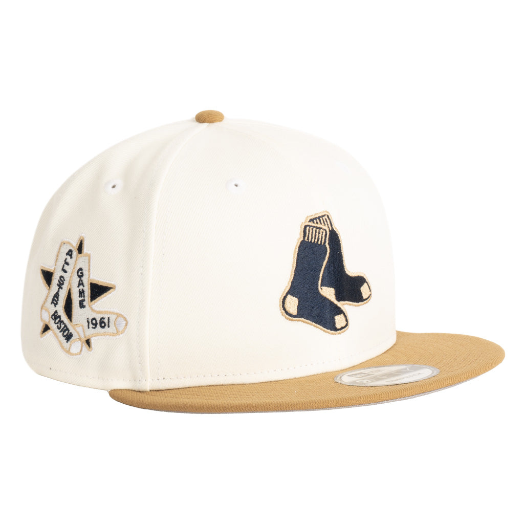 MLB Boston Red Sox New Era Harvester 9FIFTY Snapback Hat - Wheat
