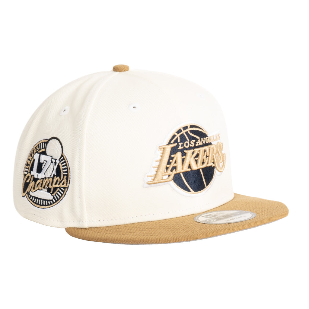 NBA Los Angeles Lakers New Era Harvester 9FIFTY Snapback Hat - Wheat