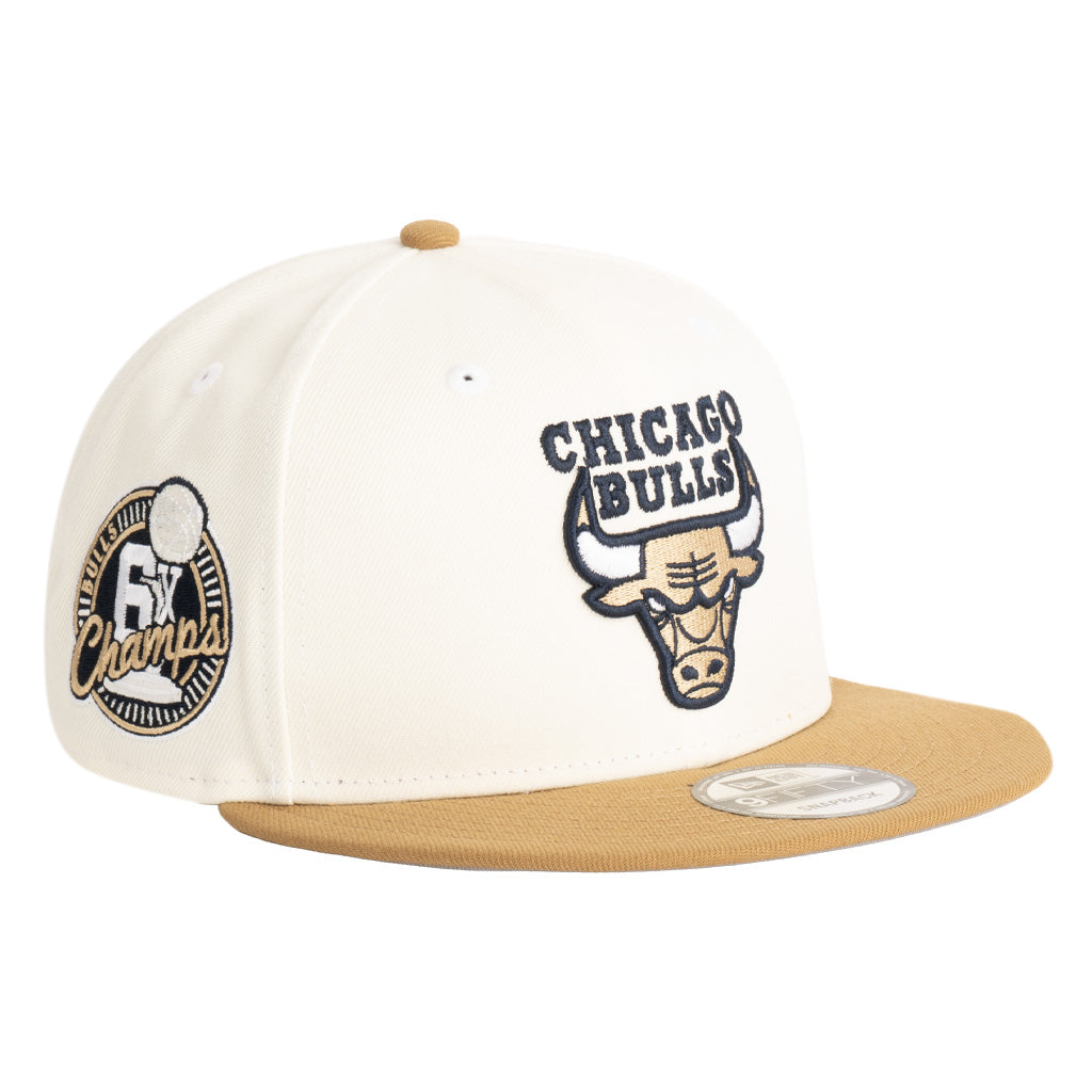 NBA Chicago Bulls New Era Harvester 9FIFTY Snapback Hat - Wheat