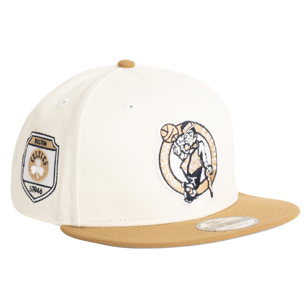 NBA Boston Celtics New Era Harvester 9FIFTY Snapback Hat - Wheat