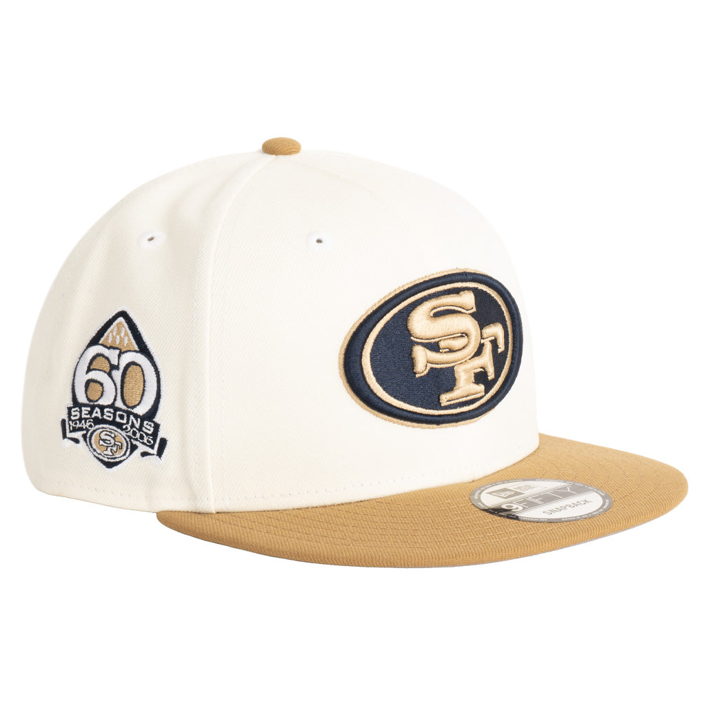 NFL San Francisco 49ers New Era Harvester 9FIFTY Snapback Hat - Wheat