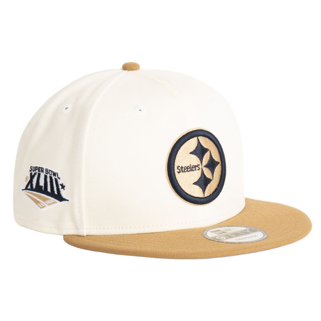 NFL Pittsburgh Steelers New Era Harvester 9FIFTY Snapback Hat - Wheat