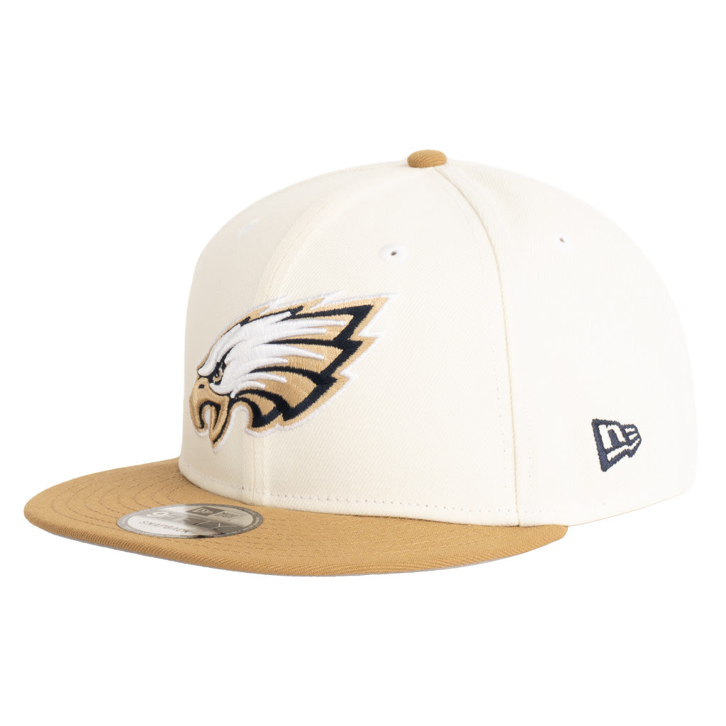 NFL Philadelphia Eagles New Era Harvester 9FIFTY Snapback Hat - Wheat
