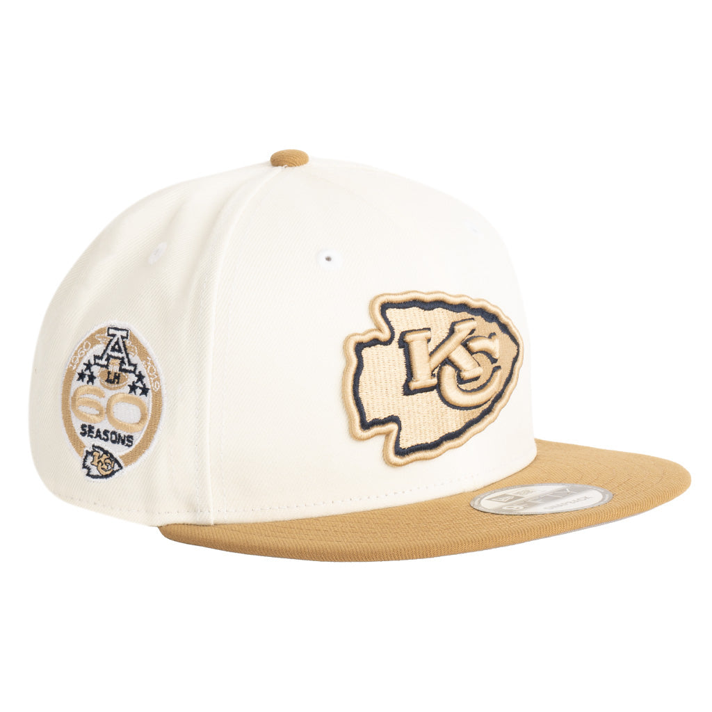 NFL Kansas City Chiefs New Era Harvester 9FIFTY Snapback Hat - Wheat
