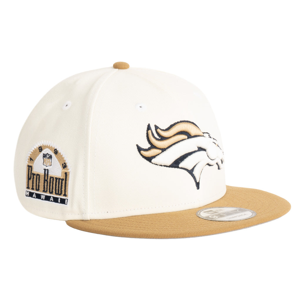 NFL Denver Broncos New Era Harvester 9FIFTY Snapback Hat - Wheat