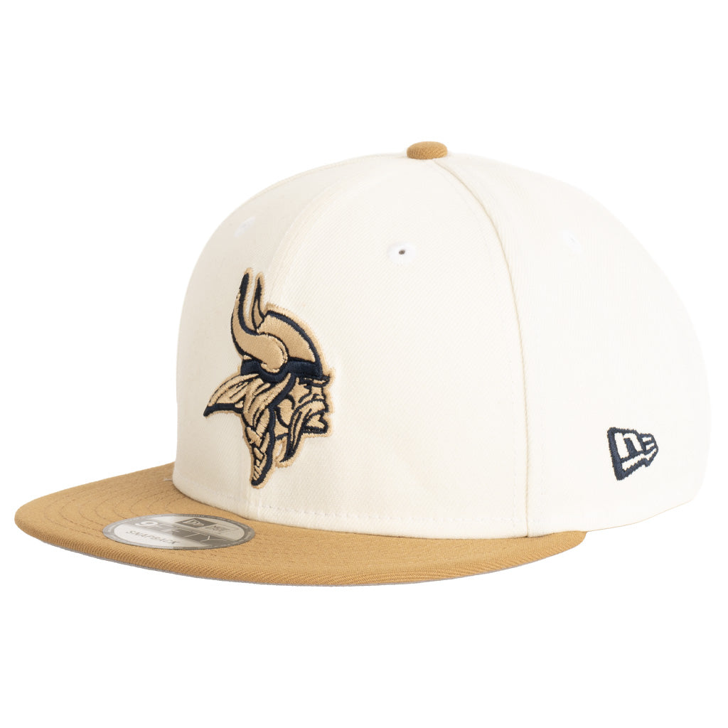 NFL Minnesota Vikings New Era Harvester 9FIFTY Snapback Hat - Wheat