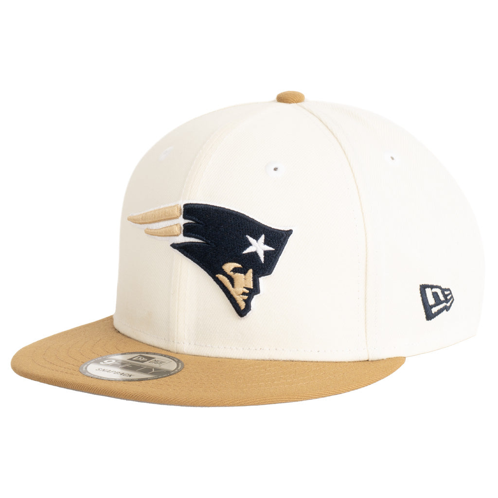 NFL New England Patriots New Era Harvester 9FIFTY Snapback Hat - Wheat