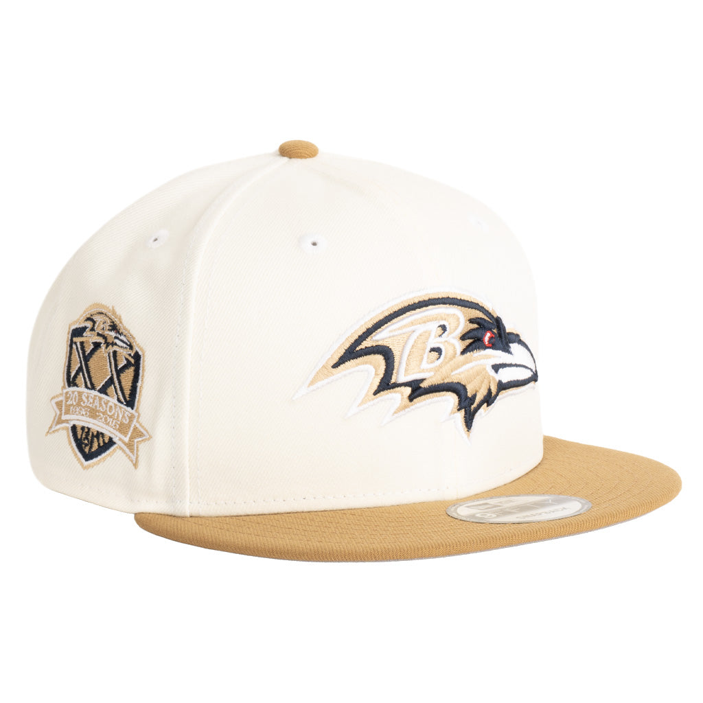 NFL Baltimore Ravens New Era Harvester 9FIFTY Snapback Hat - Wheat