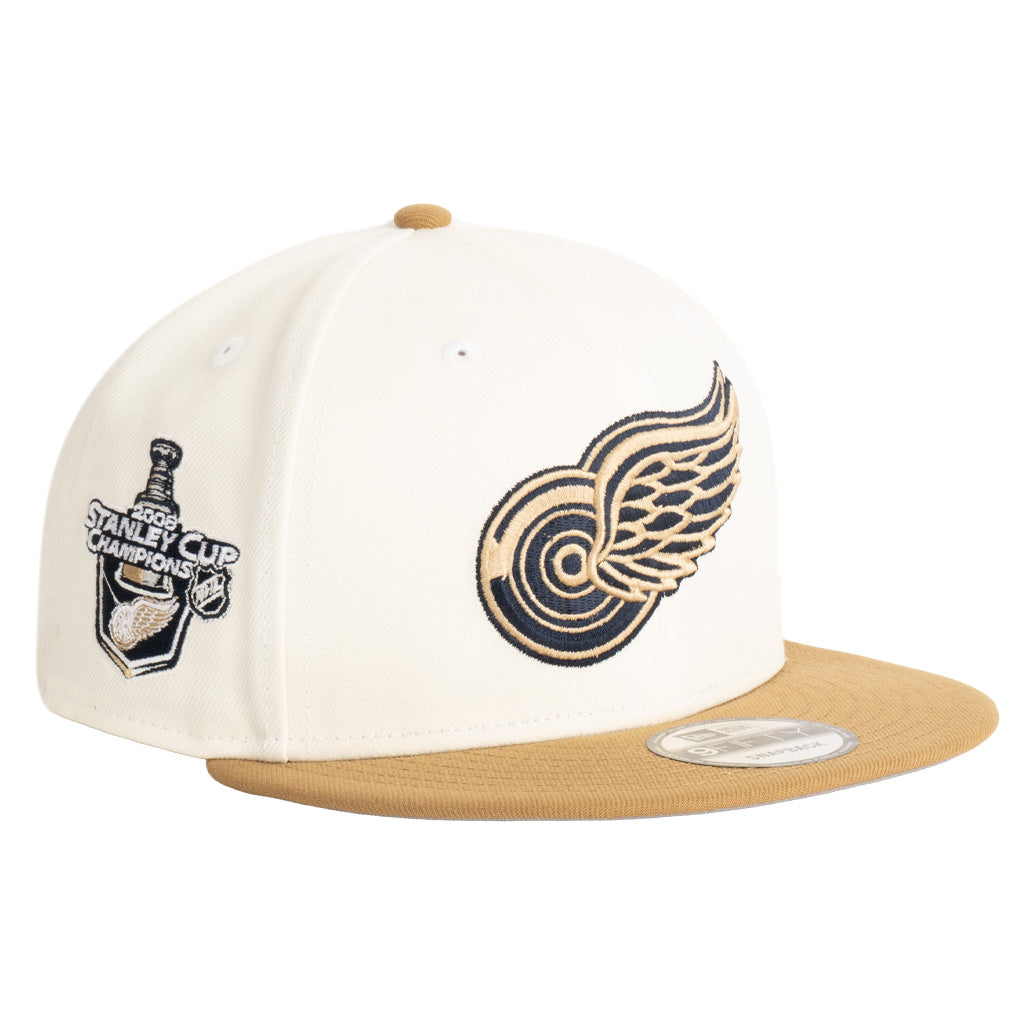NHL Detroit Red Wings New Era Harvester 9FIFTY Snapback Hat - Wheat