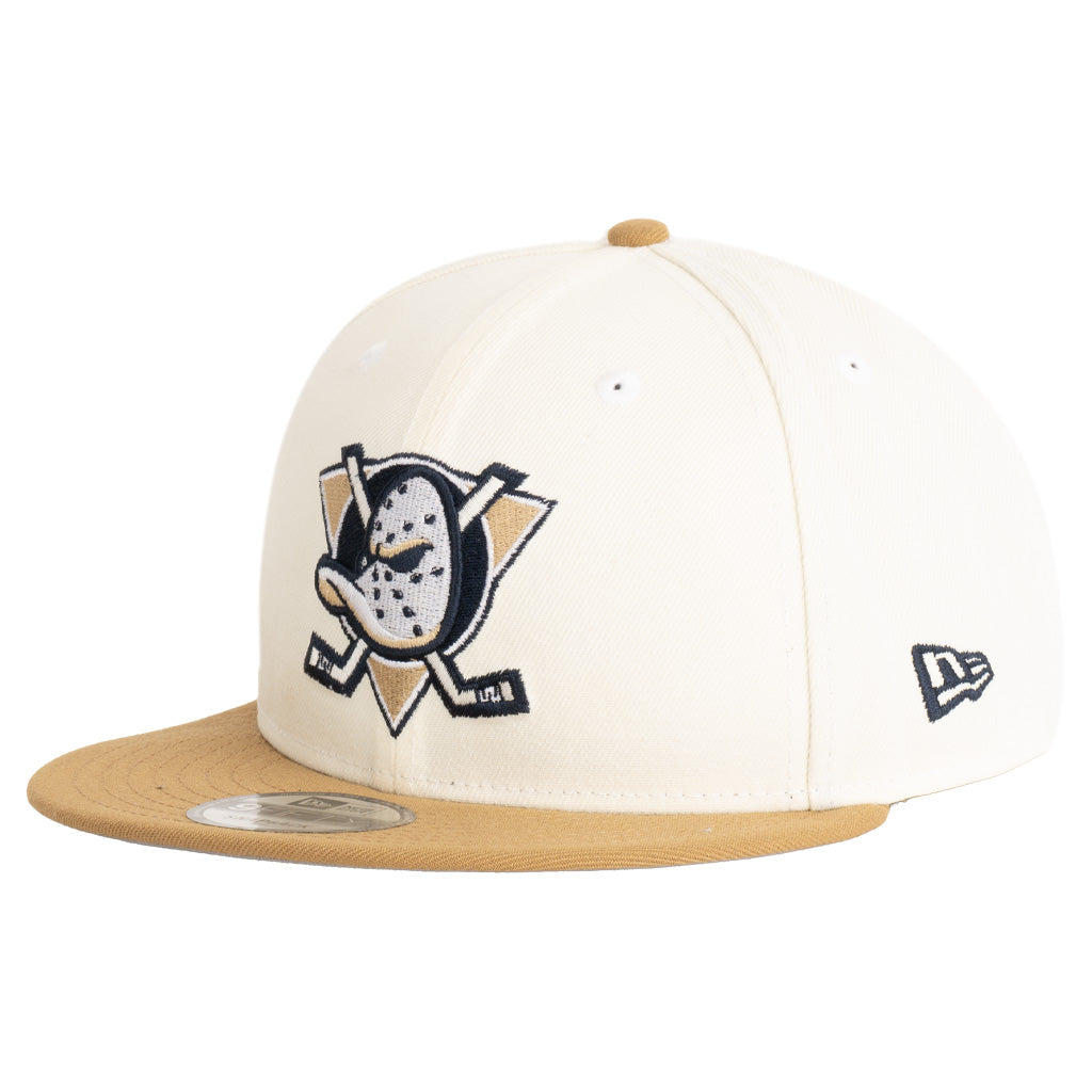 NHL Anaheim Ducks New Era Harvester 9FIFTY Snapback Hat - Wheat