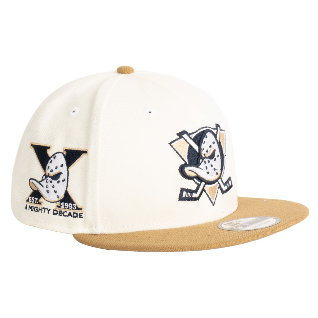 NHL Anaheim Ducks New Era Harvester 9FIFTY Snapback Hat - Wheat