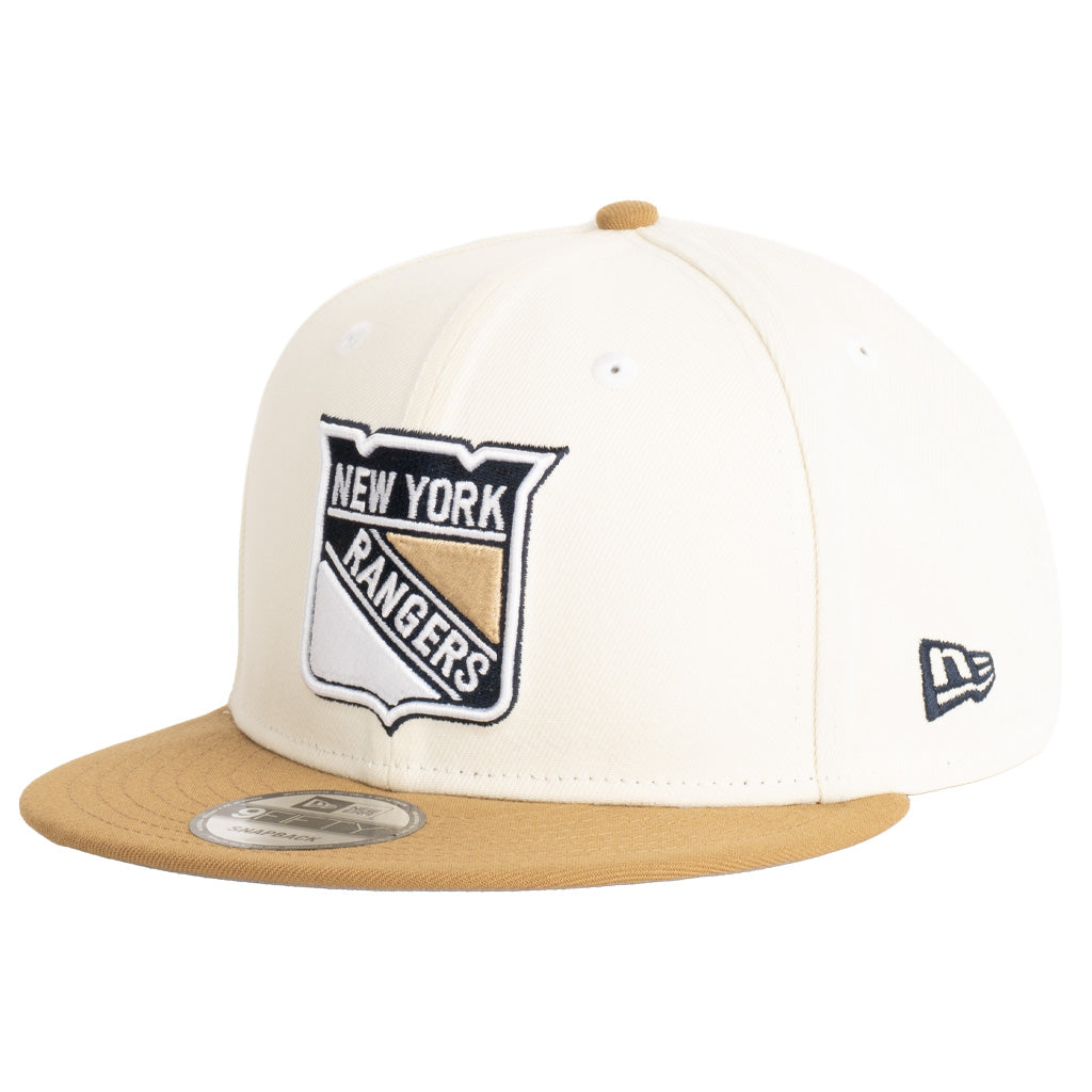 NHL New York Rangers New Era Harvester 9FIFTY Snapback Hat - Wheat