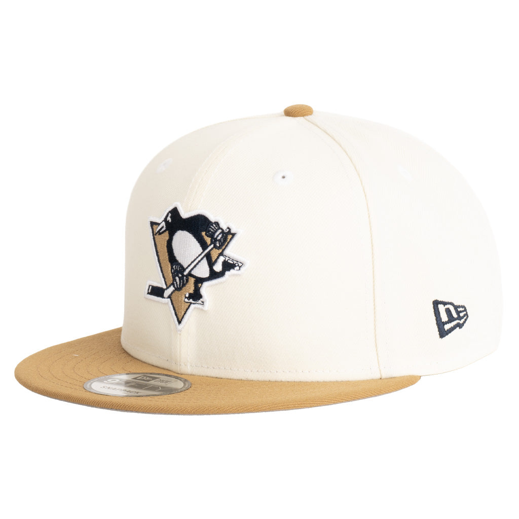 NHL Pittsburgh Penguins New Era Harvester 9FIFTY Snapback Hat - Wheat