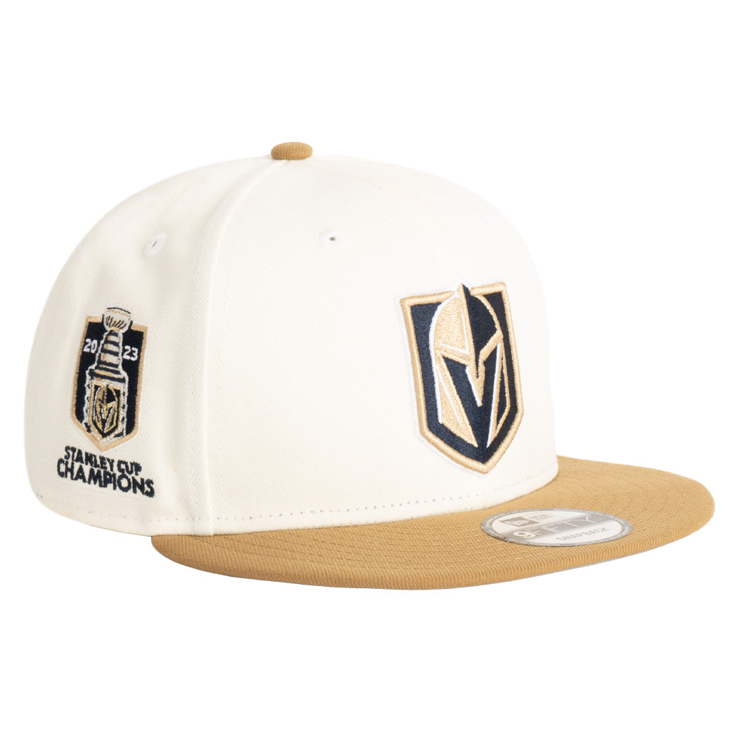 NHL Vegas Golden Knights New Era Harvester 9FIFTY Snapback Hat - Wheat