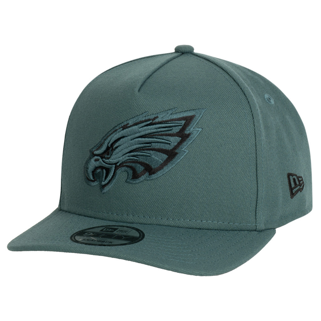 NFL Philadelphia Eagles New Era Team Undervisor 9FIFTY A-Frame Snapback Hat - Green