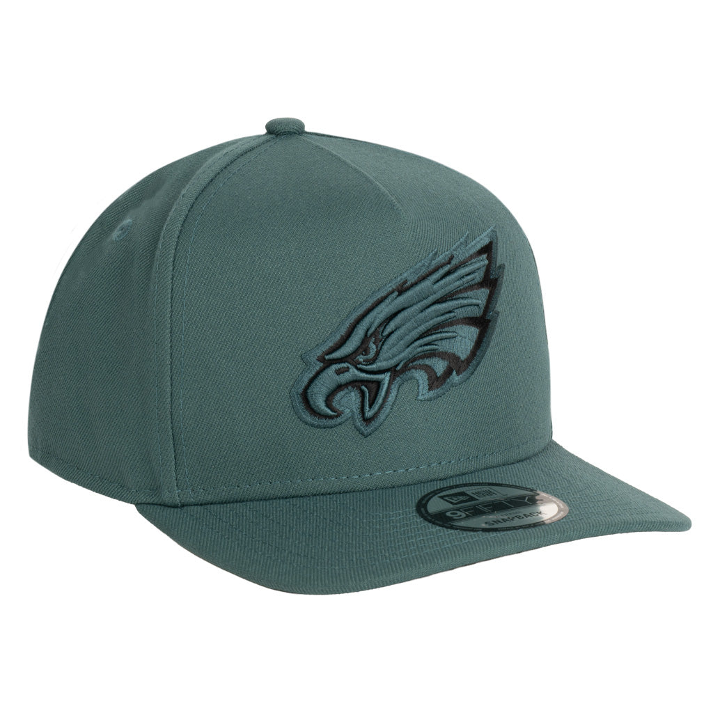 NFL Philadelphia Eagles New Era Team Undervisor 9FIFTY A-Frame Snapback Hat - Green