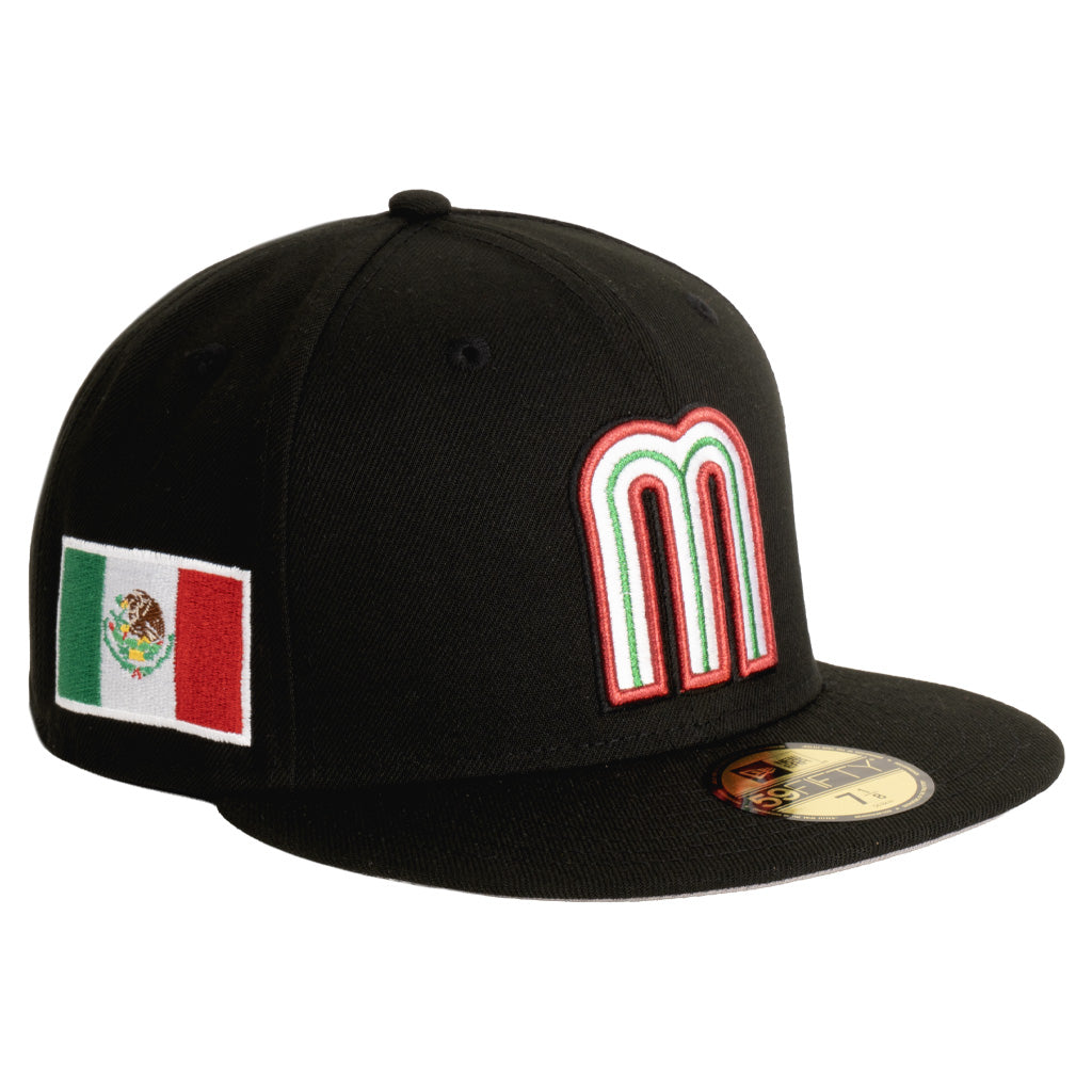 Mexico WBC New Era OTC 59FIFTY Fitted Hat - Black
